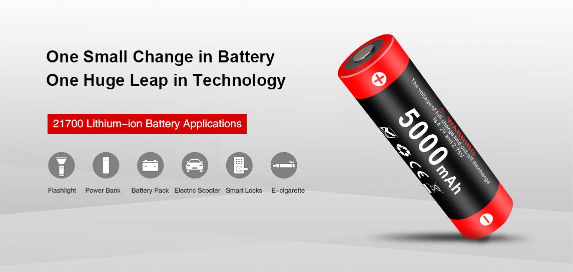 Pin sạc KLARUS 21700 dung lượng 5000mAh