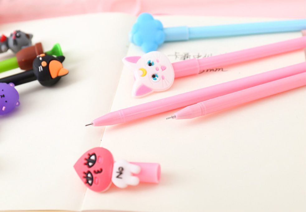 COMBO 20 CÂY BÚT BI HỌA TIẾT DỄ THƯƠNG
