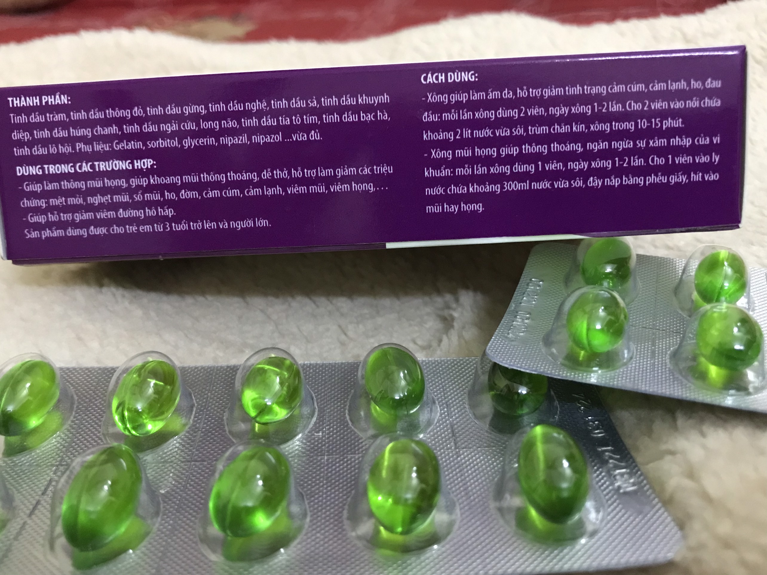 VIÊN XÔNG NATURAL TÍA TÔ