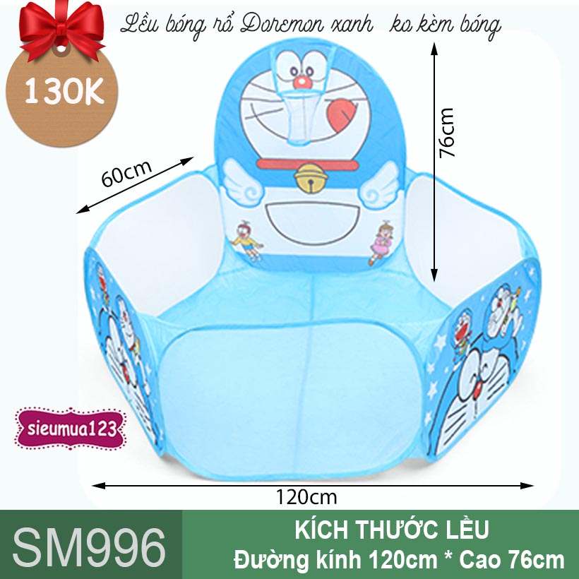 LỀU BÓNG HÌNH DOREMON (không kèm bóng)