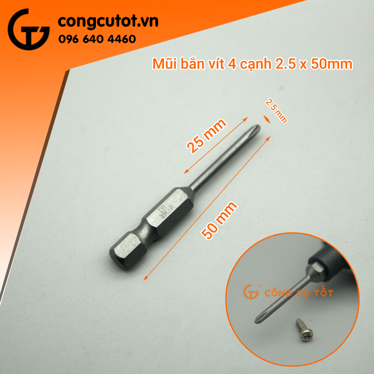 Đầu bắt vít 4 cạnh PH0