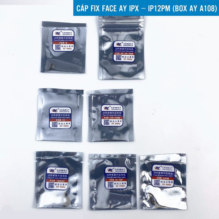 Cáp Face AY iPX – iP12PM dùng cho Box AY A108 ( FIx Face ID Loại Ko cần khò hàn )