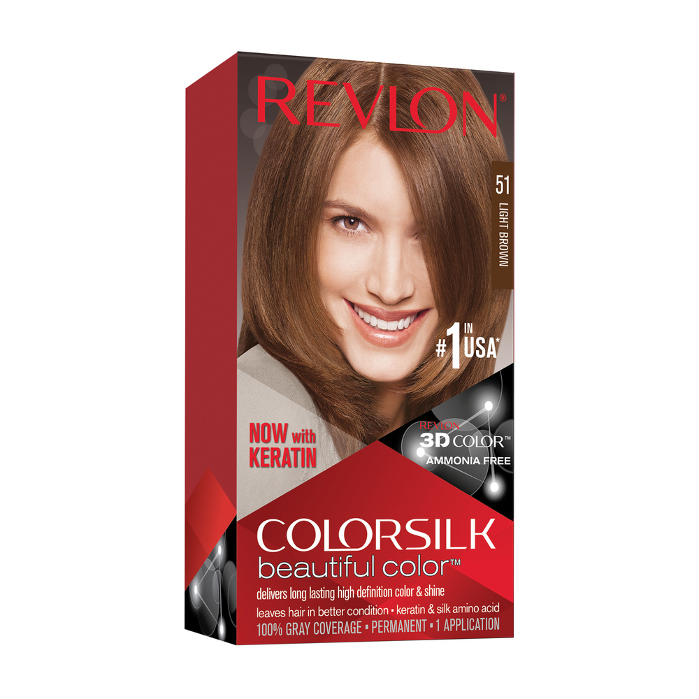 [HCM]Nhuộm Tóc Revlon Colorsilk 51 -Nâu sáng