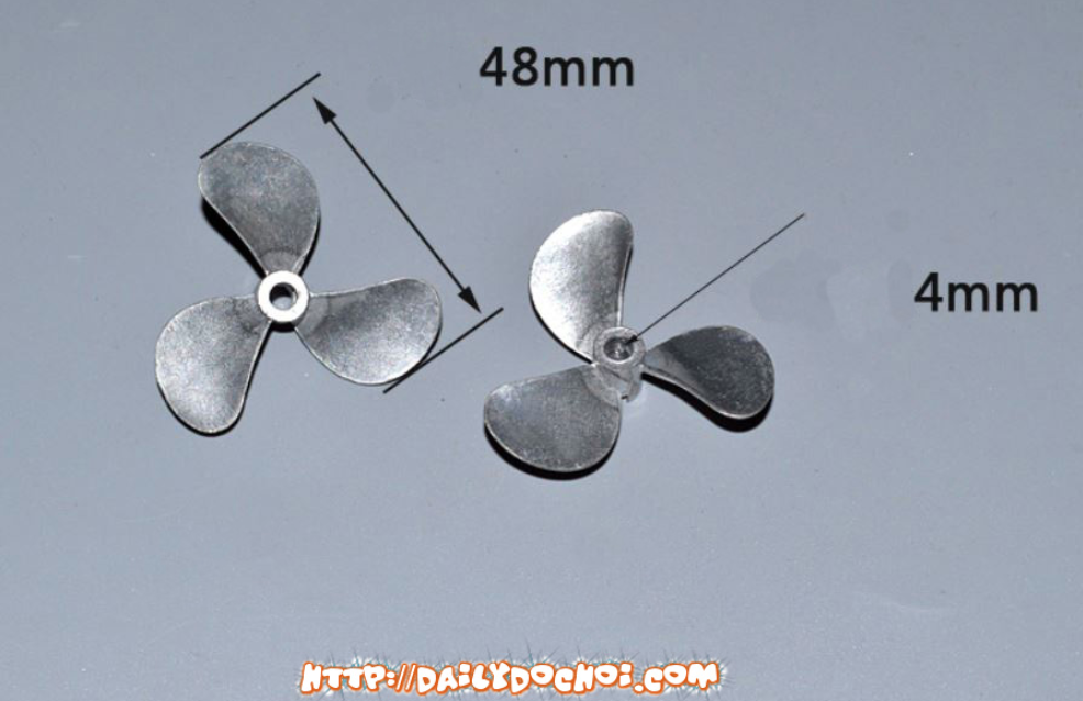CV7KL4 CHÂN VỊT KIM LOẠI 3 LÁ 4 * 48MM