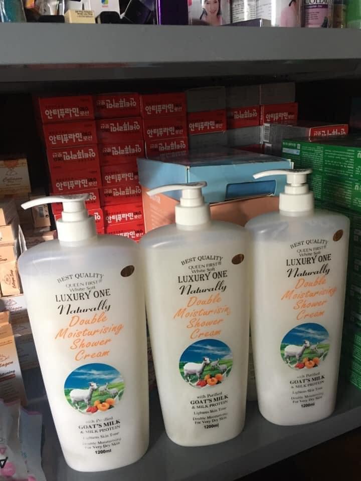 sữa tắm dê luxury 1200ml