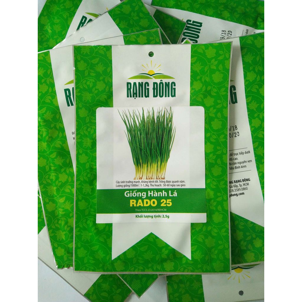 Hạt Giống Hành Lá Gói 2.5gr - RADO 25