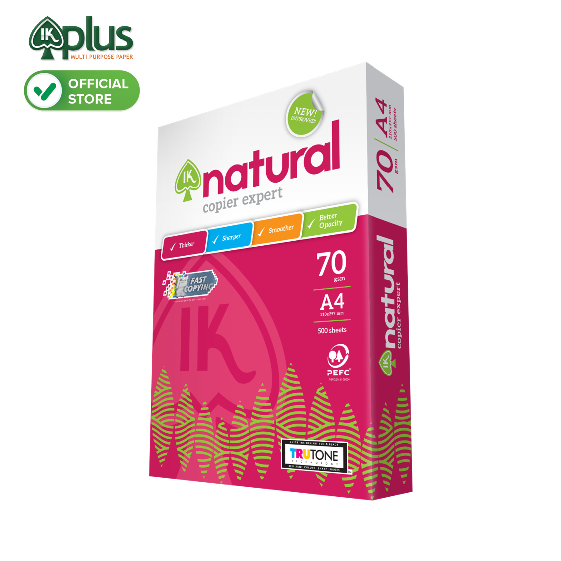 Combo 2 Thùng Giấy A4 IK Natural 70gsm