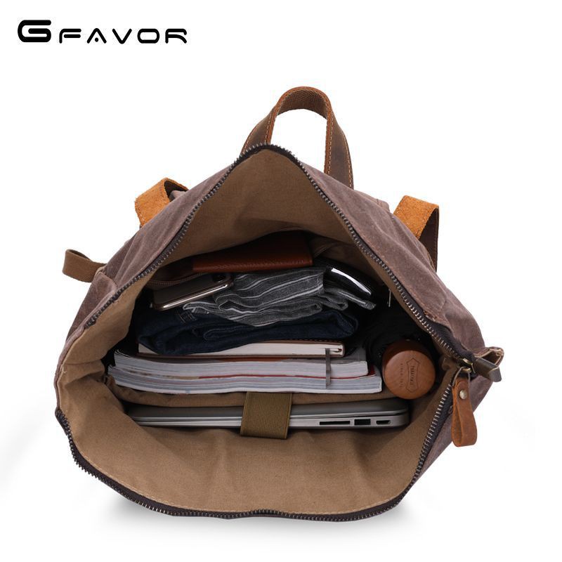 Balo Da Bò Thật balo canvas BL01 [ Bảo Hành 5 năm ] - Du Mục Store