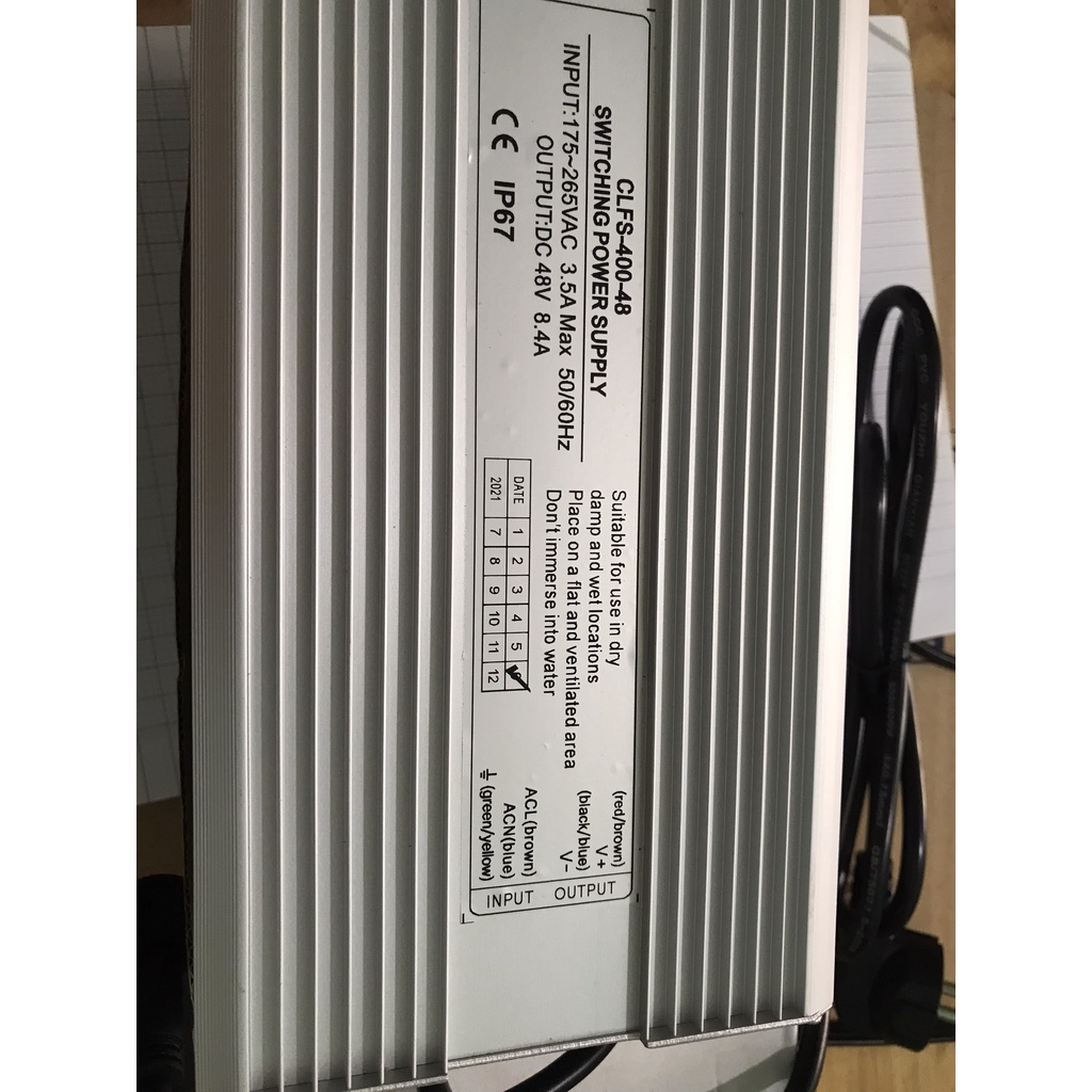 Nguồn chống ẩm 48v- 8,4A