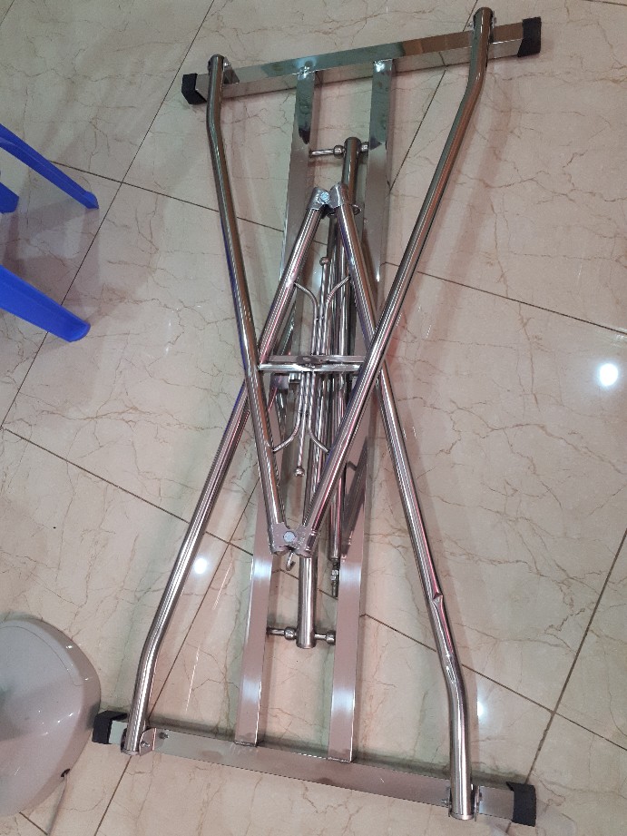 Khung võng xếp inox thang vuông( Bao gồm khung và lưới)