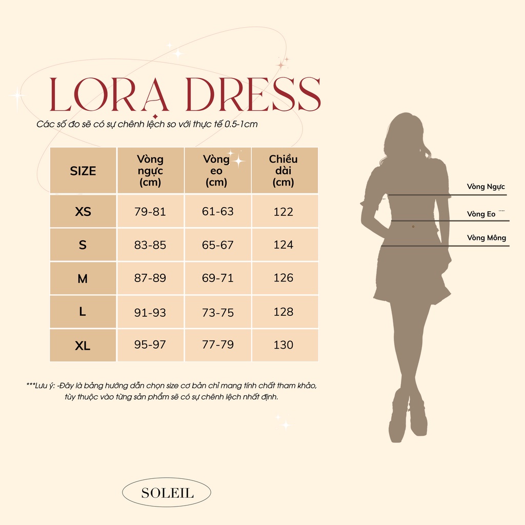 Đầm be dài trễ vai nhúng hông chống nhăn tôn dáng LORA DRESS-BEST SELLER[Nhập mã LAZFASHION12 - giảm 15% tối đa 50k/349k]