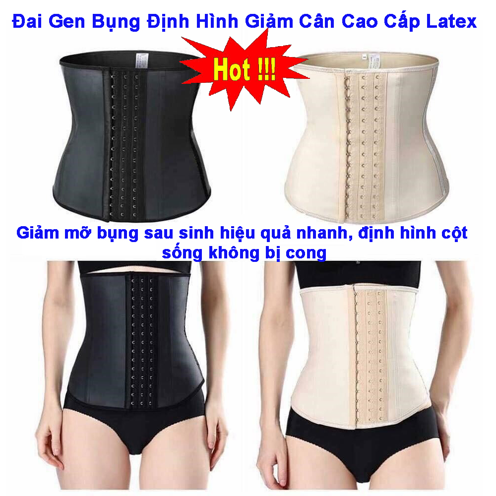 Đai Gen Bụng Định Hình Giảm Cân Latex