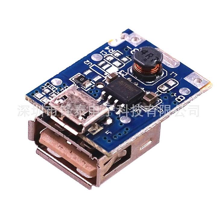 Mạch sạc pin dự phòng 5V- 1A mini có led