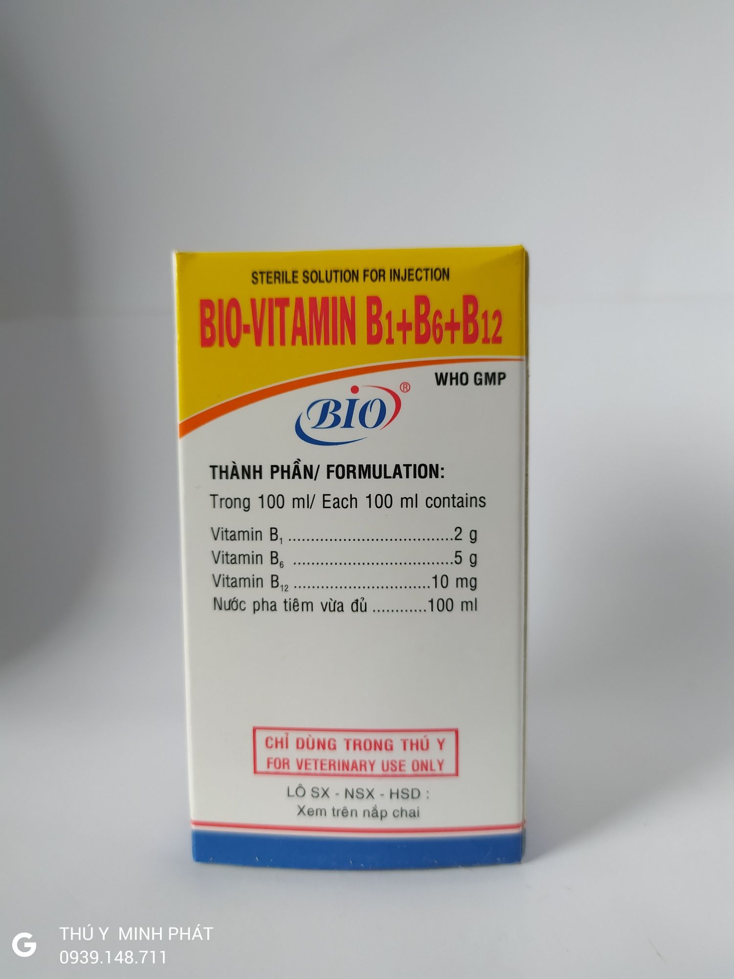 BIO VITAMIN B1 B6 B12 CHAI 50ML