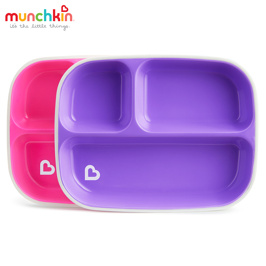 Khay ăn dặm chia ngăn chống đổ Munchkin [Hàng chính hãng]