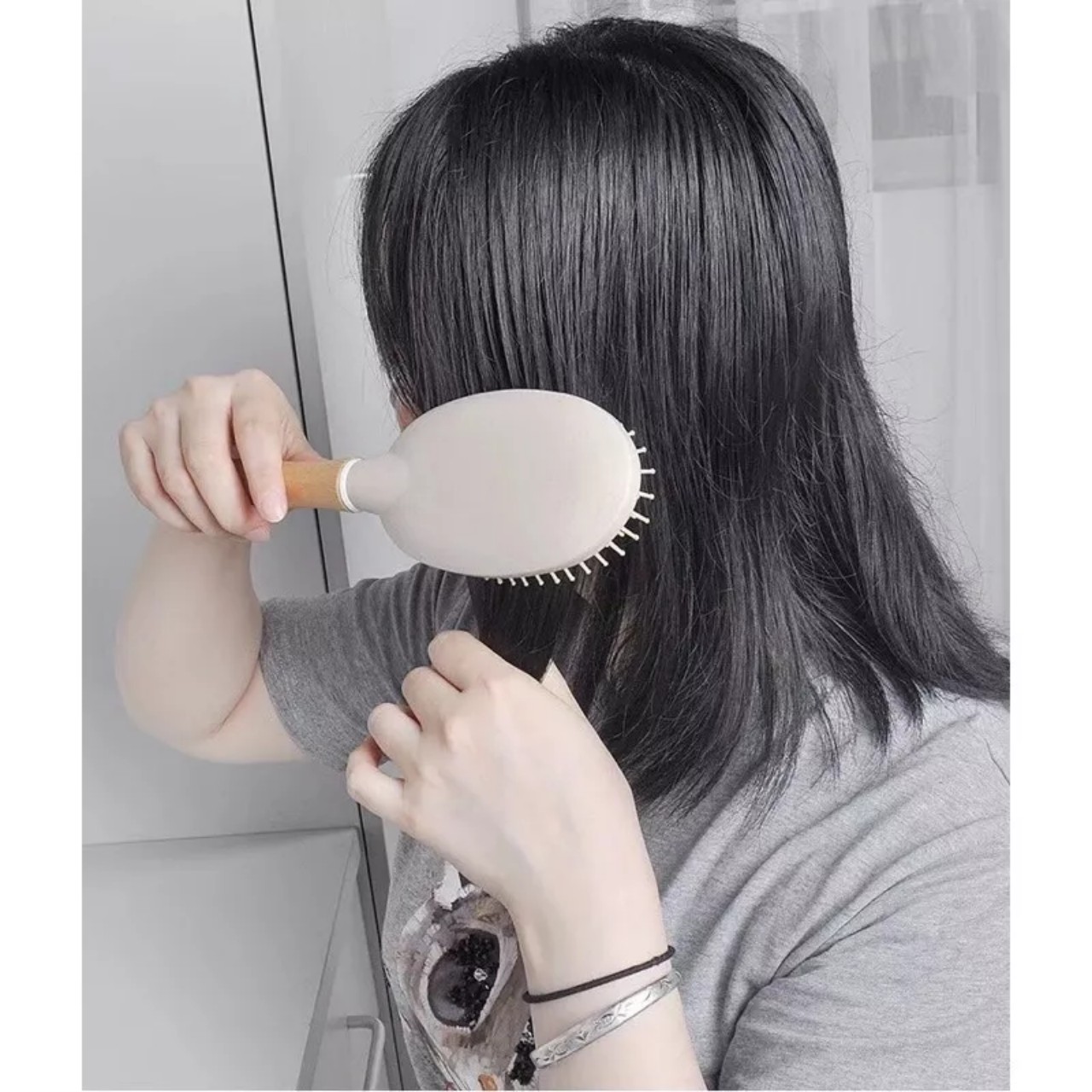 Lượt chải tóc Massage tạo kiểu gỡ rối uốn phồng