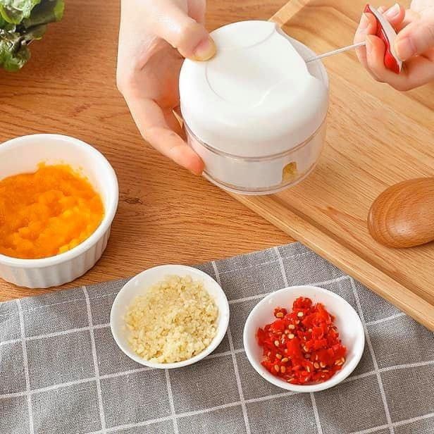 Máy xay tỏi ớt mini, Máy xay tỏi ớt bằng điện mini sạc pin, may xay mini, máy xay rau củ thịt, dụng cụ xay tỏi ớt cho nhà bếp cao cấp 250ml với 3 lưỡi dao