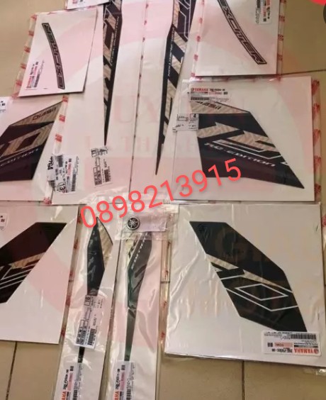 Bộ tem Exciter 150 màu đen nhám đời 2020