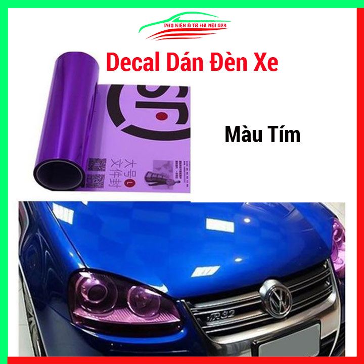 Phim decal dán chóa đèn pha ô tô, xe máy 30x60cm chống xước, tạo màu trang trí xe