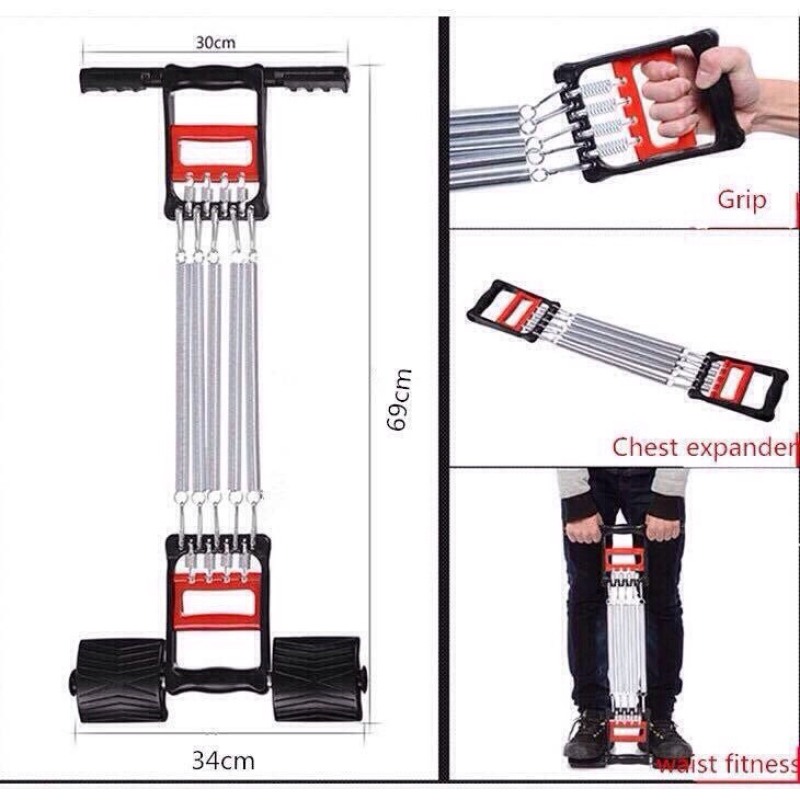 Bảng giá Dây kéo tập thể thao đa năng 5 lò xo(vỏ xanh)