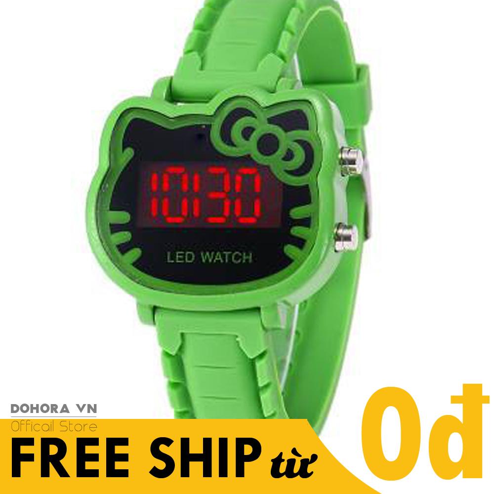 Đồng hồ thời trang trẻ em, Đồng hồ điện tử thể thao, Đồng hồ đèn Led , Dây silicon , Nhiều màu đáng yêu D61