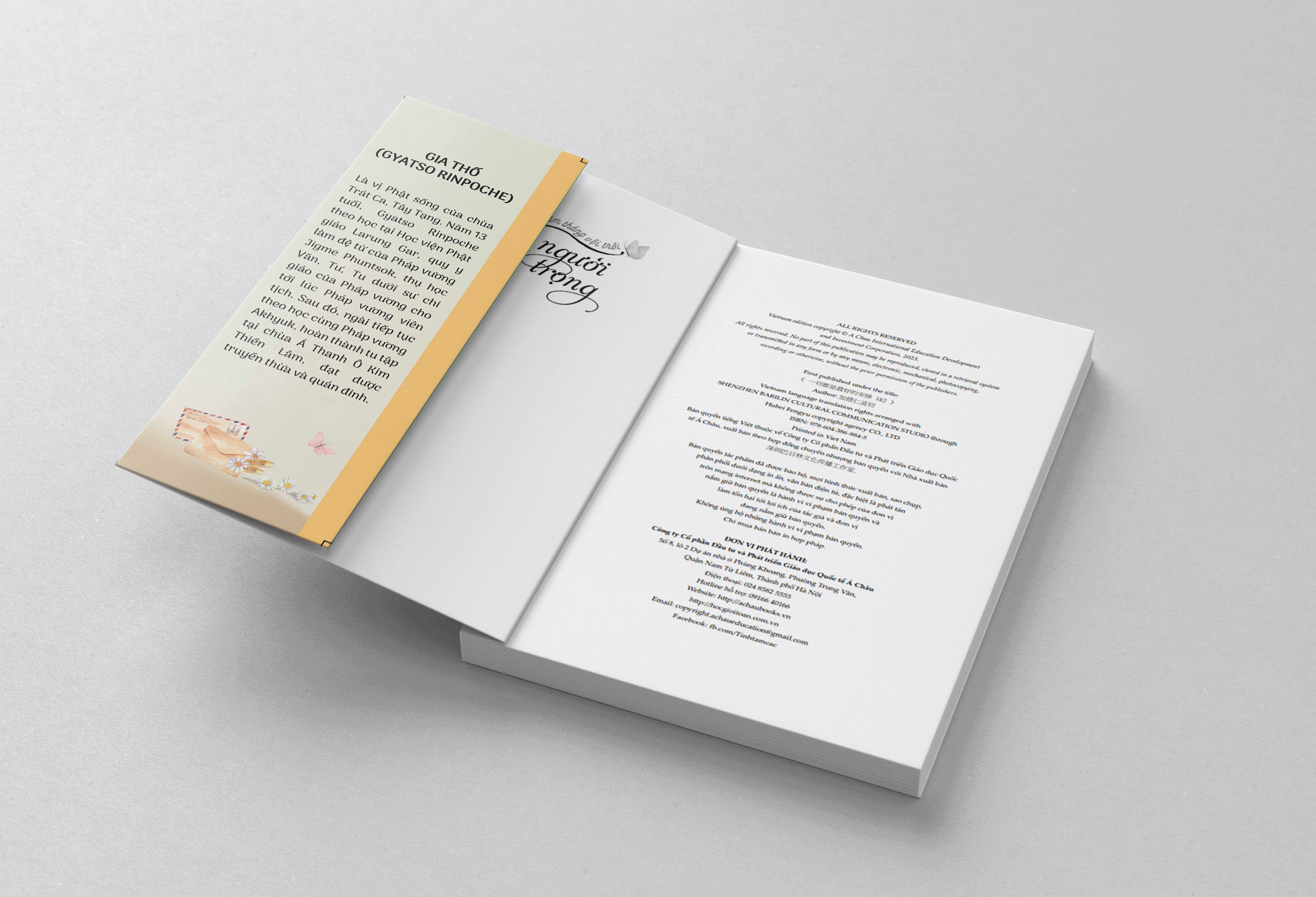 SÁCH: "NĂM THÁNG VỘI TRÔI, THỈNH NGƯỜI TRÂN TRỌNG" - GIA THỐ (GYATSO RINPOCHE ) - SÁCH TÔN GIÁO, TÂM LINH - Á CHÂU BOOK, BÌA CỨNG, IN MÀU - Hình ảnh 4