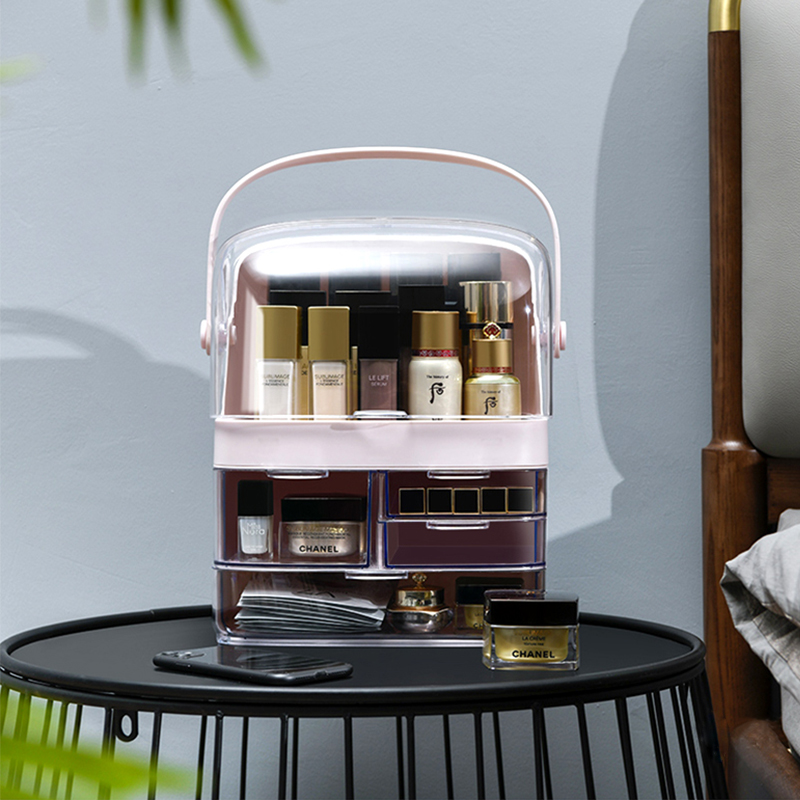 Tủ đựng mỹ phẩm có nắp chống bụi MS02 cỡ lớn