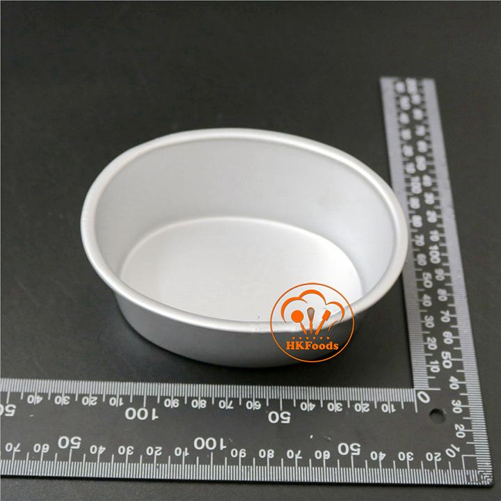 Khuôn nhôm đúc hình oval, khuôn bầu dục mini hình quả trứng D04 (12x9x4)