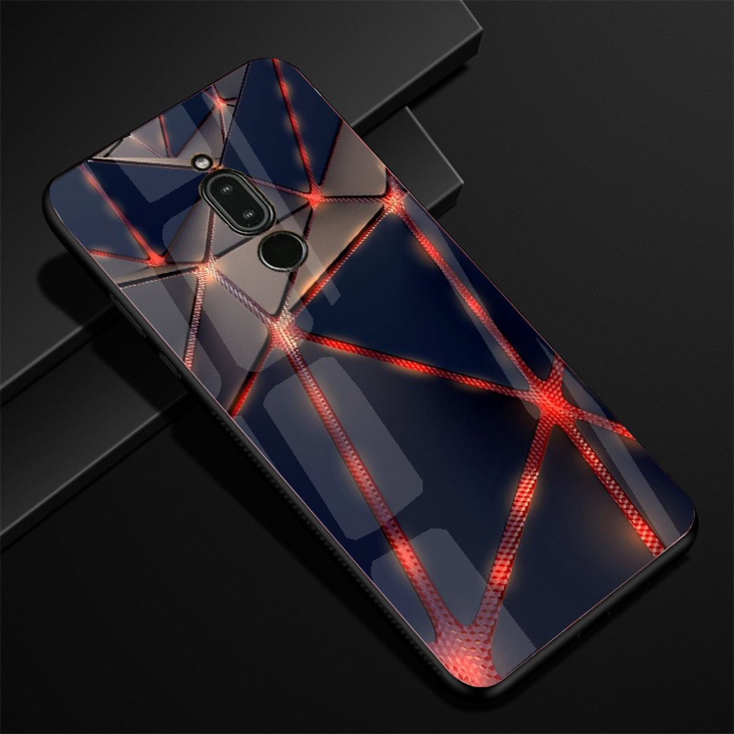 Ốp lưng kính huawei nova 2i hình in 3d sáng bóng cao cấp