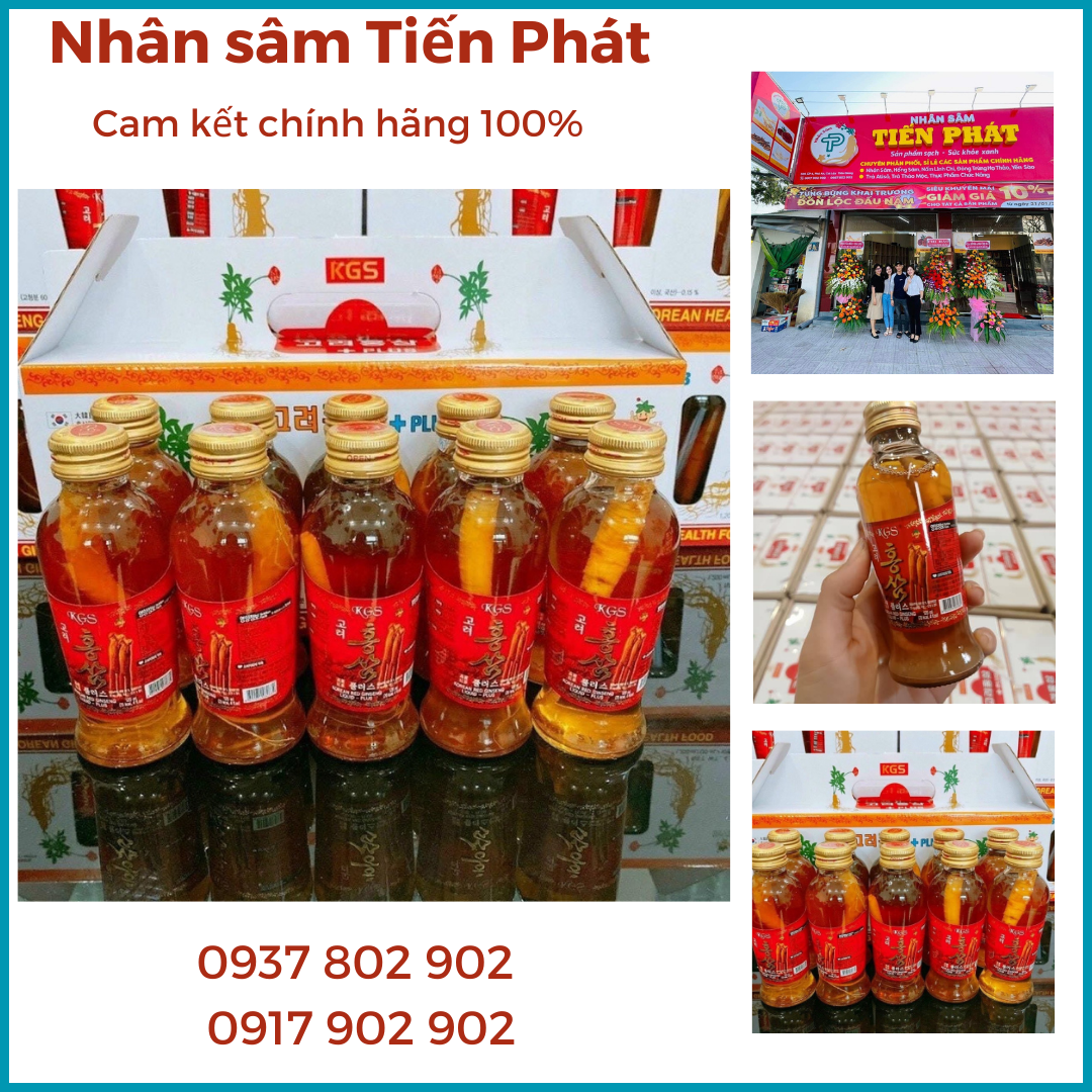 Combo 20 chai Nước sâm có củ Hàn Quốc KGS