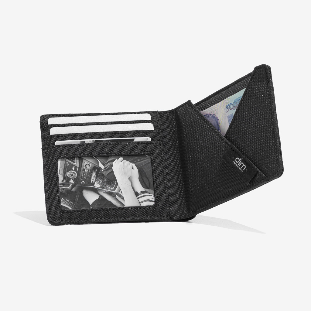 Ví Vải DIM Lined Wallet - Ngang (Thiết Kế Gập Đôi, Ngăn Rút Tiền Nhanh, Đựng 6 - 10 Thẻ, Vừa CMND - GTX) - 3 Màu