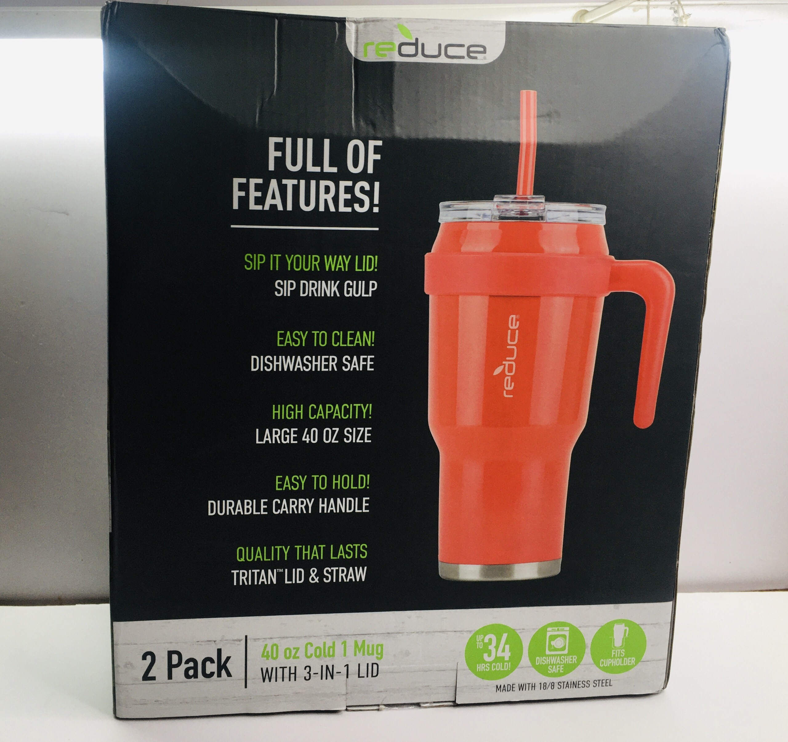 Ly giữ nhiệt giữ lạnh Reduce Cold 1 Mug 40oz 1.18L-Hàng Mỹ