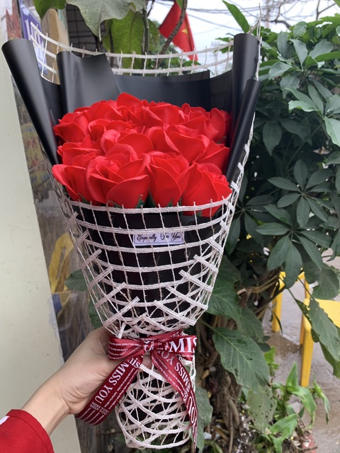 Hoa sáp bó 19 bông