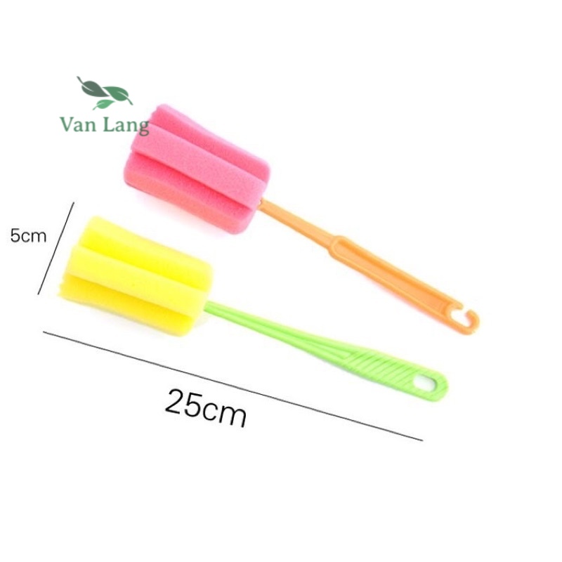 Que cọ rửa cốc, ly, bình sữa bằng bọt biển cao cấp