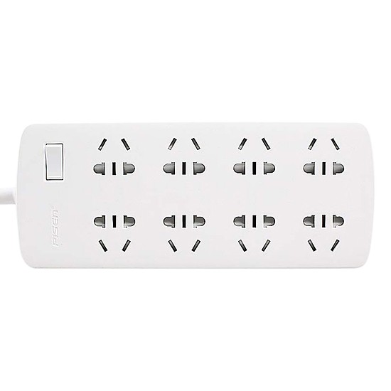 Ổ cắm điện Pisen 008-EP (8x AC , 8 Ổ điện ) - BH 18 Tháng
