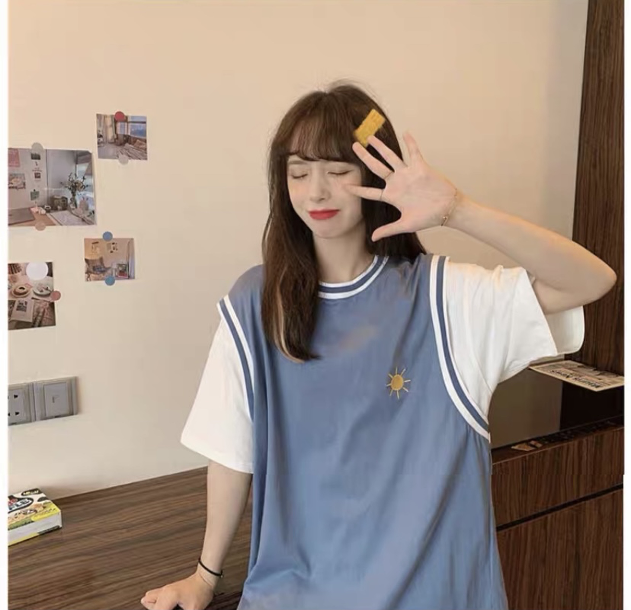 [HCM]Áo Thun Form Rộng Unisex Phối Màu