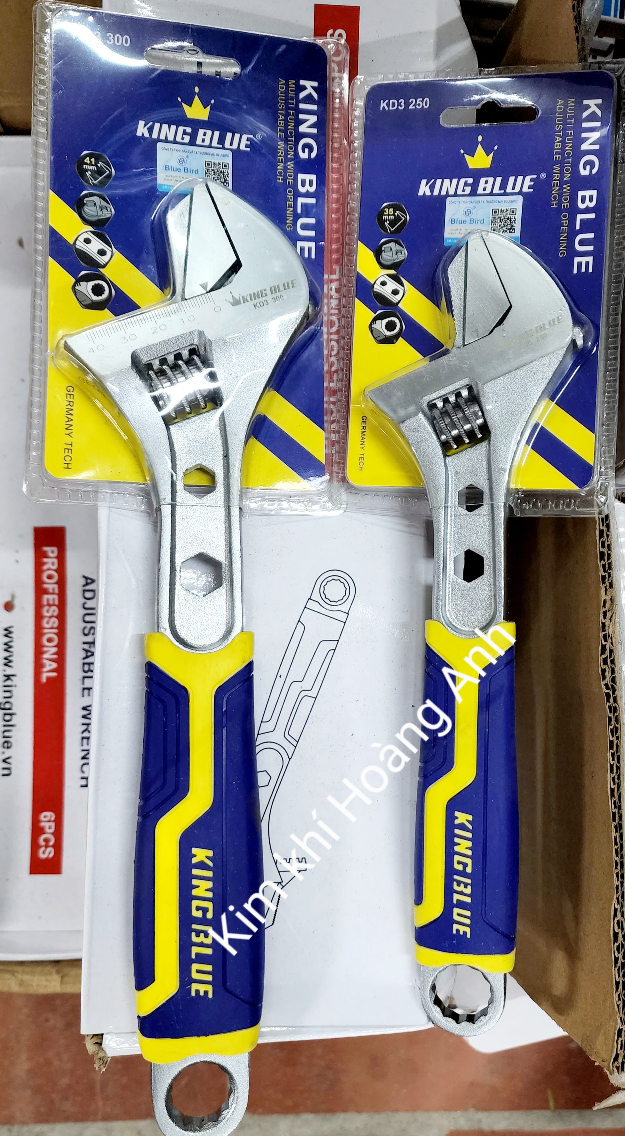 Mỏ lết công nghệ Kingblue 8'', 10'', 12'' cao cấp