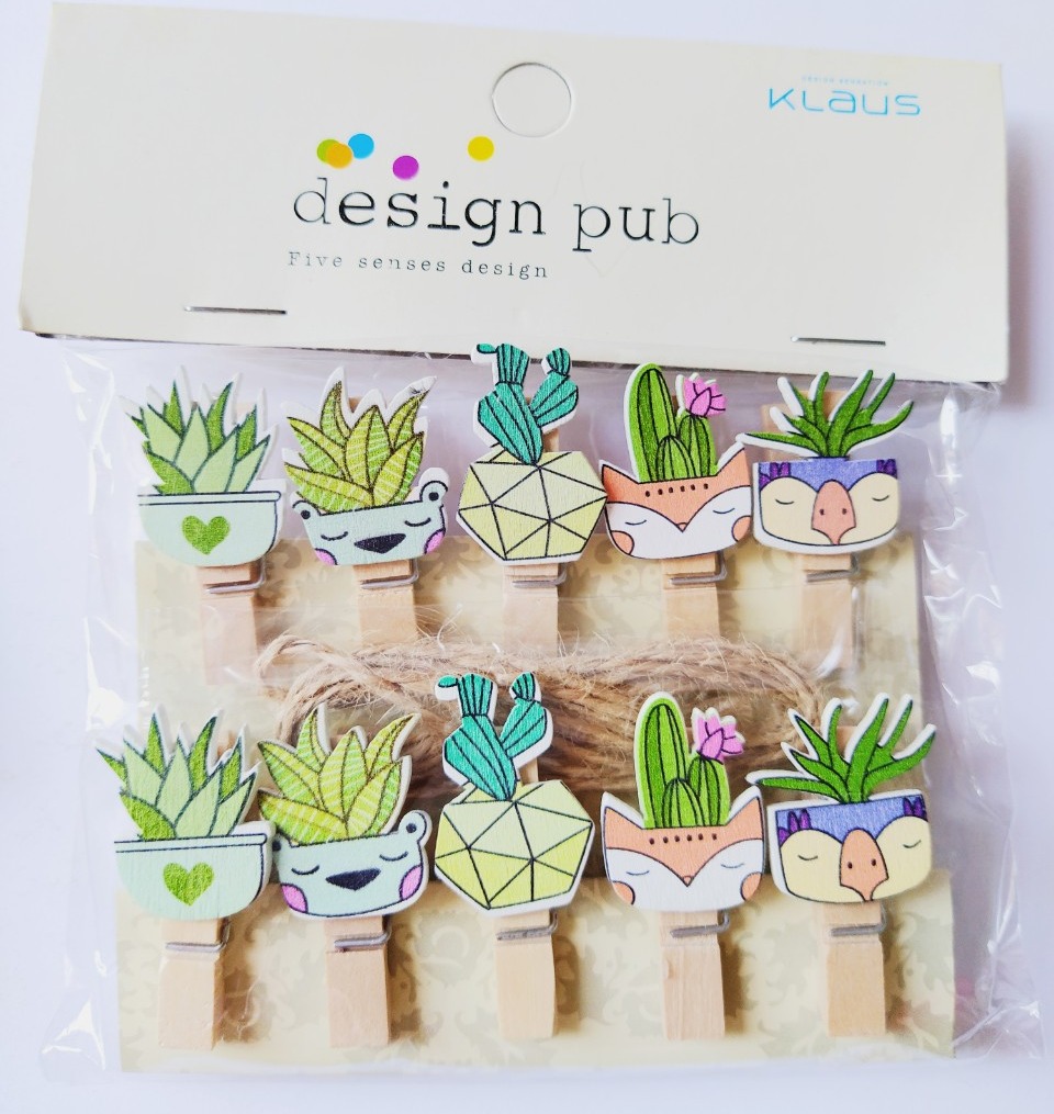 [HCM]Kẹp gỗ trang trí hình cute