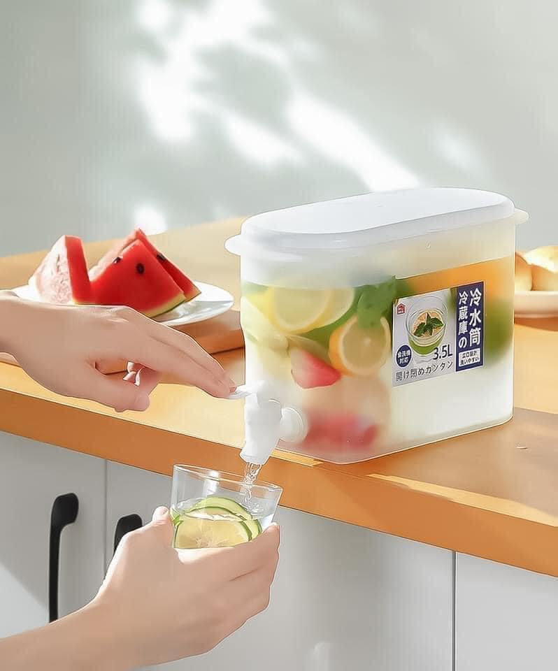Bình Nước 3,5L Có Vòi, Bình Để Tủ Lạnh