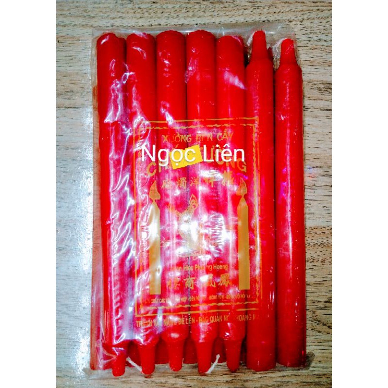 ĐÈN CẦY SÁP MÀU ĐỎ