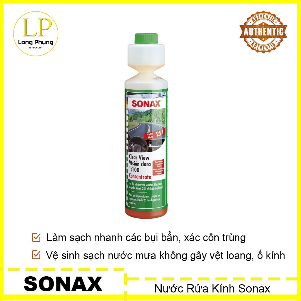 [HCM]Nước Rửa Kính Ô Tô Sonax 1:100 ( nuoc rua kinh oto chuyên dụng ) [Chính Hãng]