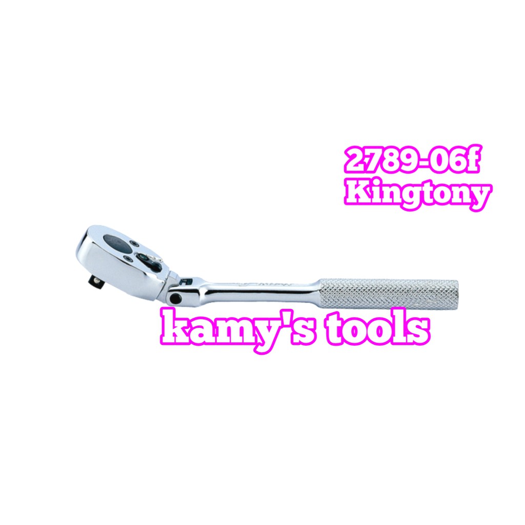 Cần siết tự động đầu lắc léo 1/4" kingtony model 2789-06f