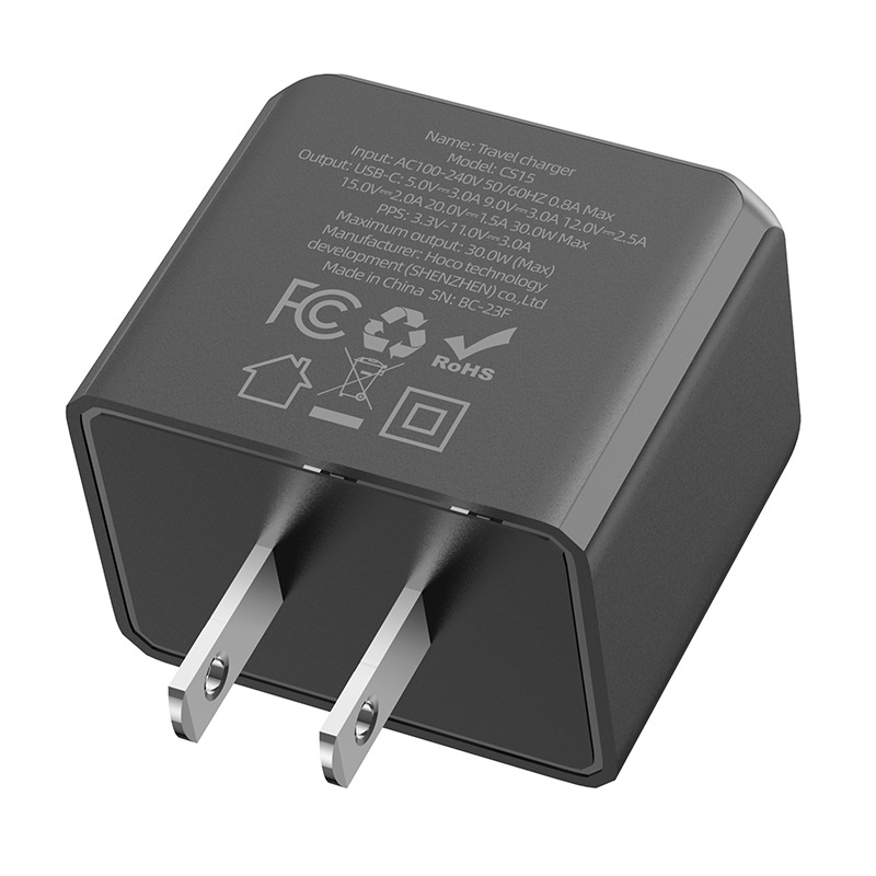 Củ sạc nhanh 30w Hoco CS15 có cổng sạc type-c và chân cắm dẹp