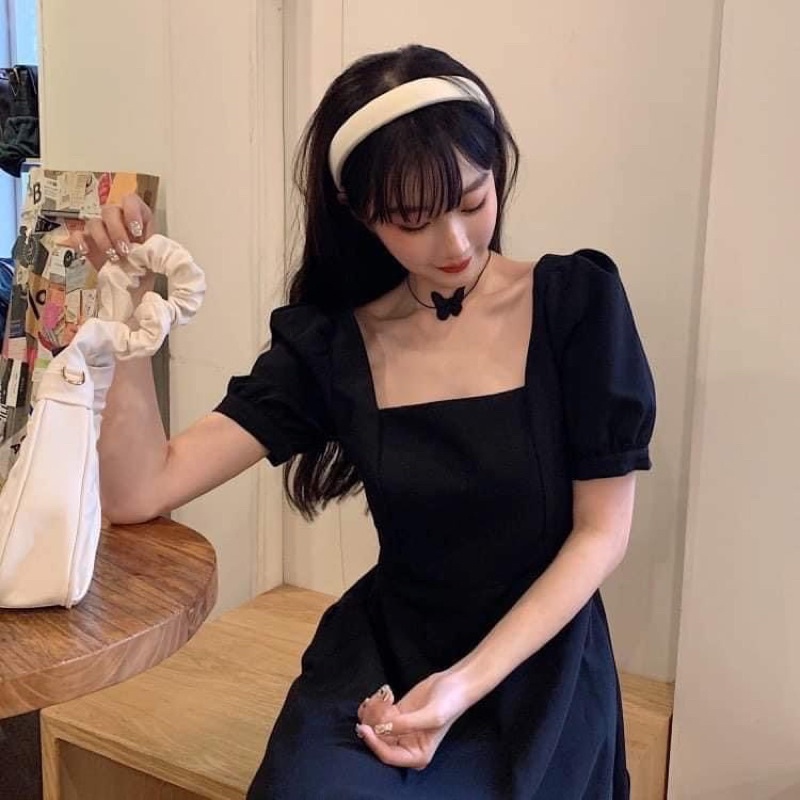 Đầm maxi cổ vuông bigsize 55-90ký ( ML999)
