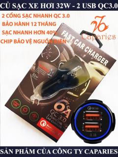 SẠC Ô TÔ CAPARIES Quick Charge 3.0 Siêu Bền 2 USB thumbnail