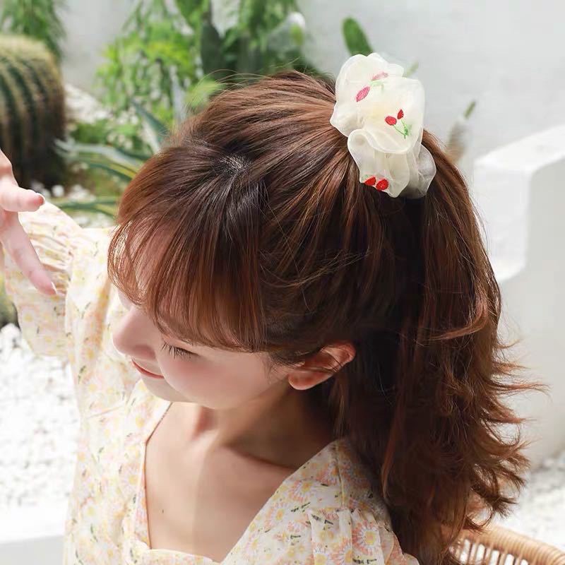 Cột tóc scrunchies - Cột tóc vải nhiều màu