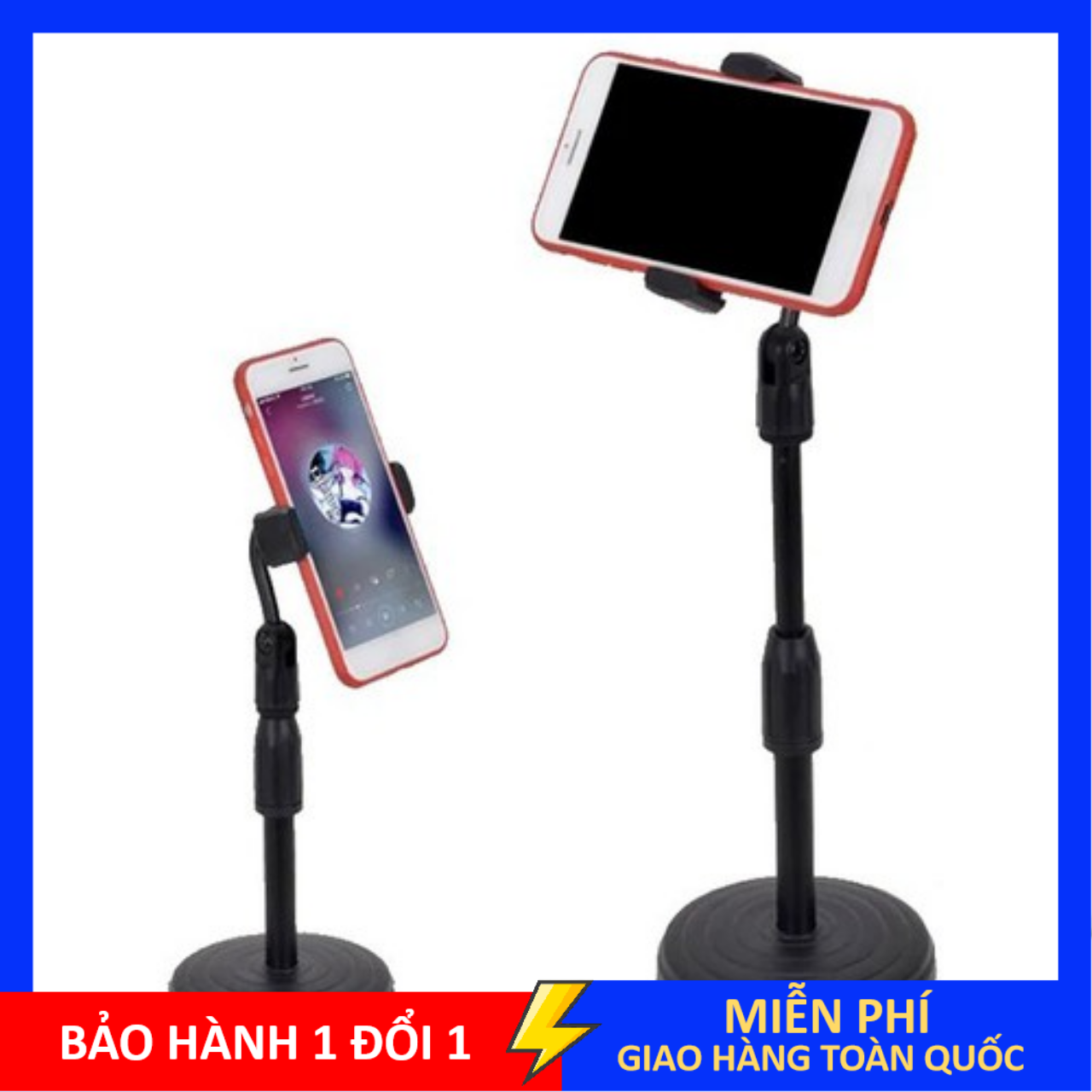 GIÁ ĐỠ ĐIỆN THOẠI LIVE STREAM ĐỂ BÀN TĂNG GIẢM CHIỀU CAO live stream livestream đỡ điện thoại tăng giảm chiều cao, Kẹp điện thoại livestream cao cấp, giá đỡ live stream để bàn cao 40cm