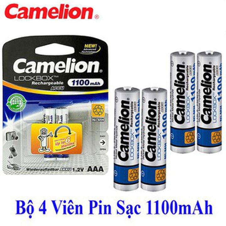 [HCM][BẢO HÀNH 6 THÁNG BAO ĐỔI TRẢ] 4 VIÊN PIN SẠC AAA 1100MAH 1.2V CAMELION CHÍNH HÃNG.