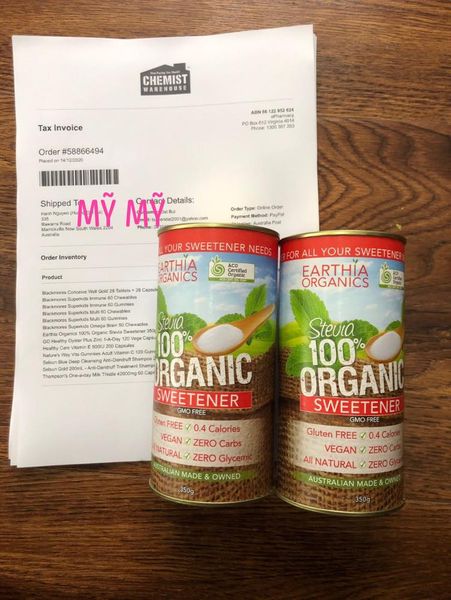 Đường cỏ ngọt Stevia Sugarless 350gr