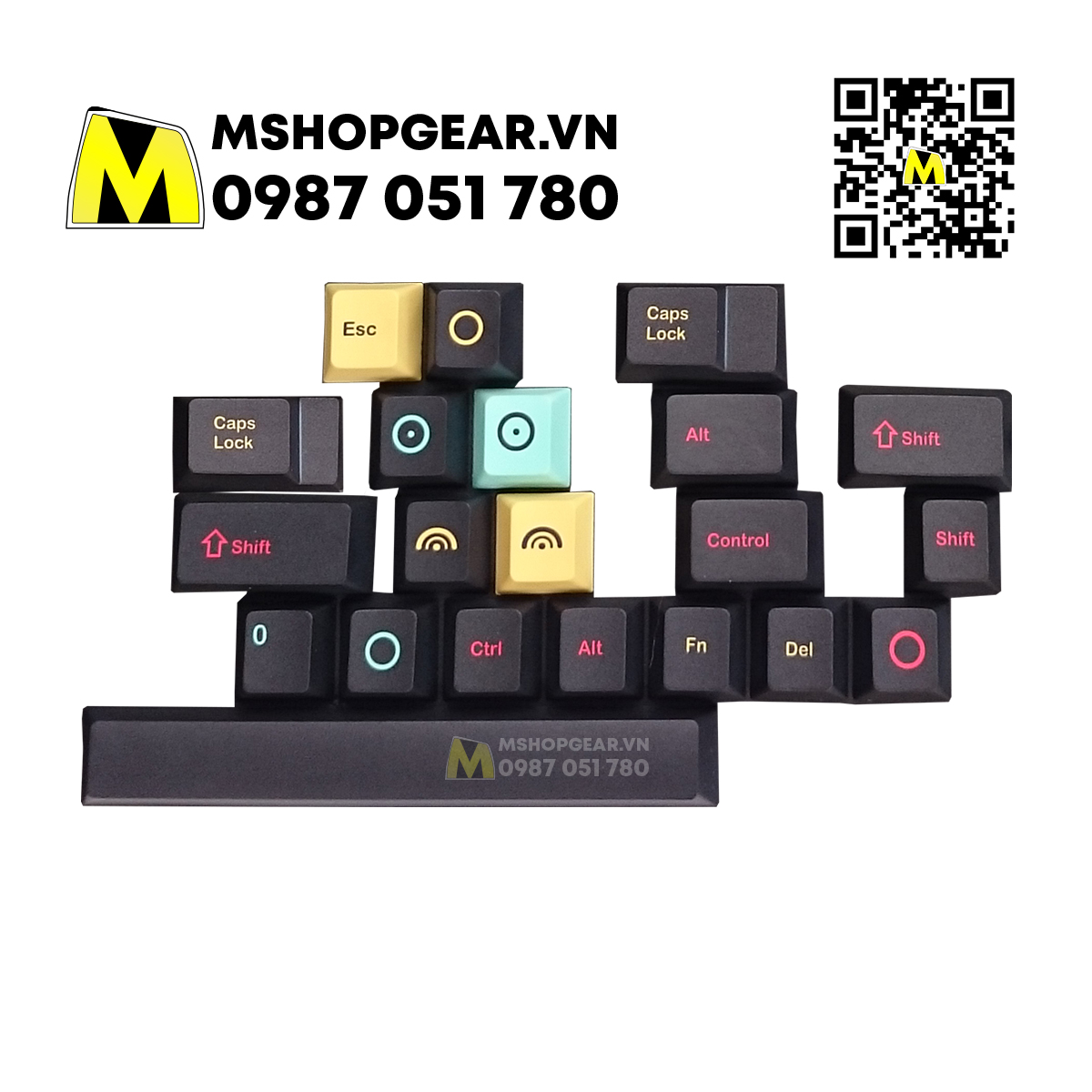 Bộ keycap bàn phím cơ Metropolis (clone) thick pbt dye-sub cherry profile